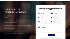 What Writingandpublications.com website looked like in 2023 (2 years ago)