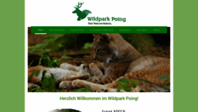 What Wildpark-poing.de website looked like in 2023 (This year)