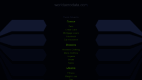 What Worldaerodata.com website looked like in 2023 (1 year ago)