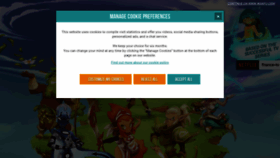 What Wakfu.com website looked like in 2023 (This year)