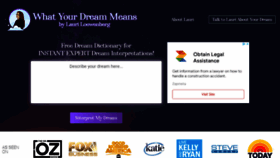 What Whatyourdreammeans.com website looked like in 2023 (This year)