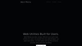 What Westmedia.io website looked like in 2023 (1 year ago)