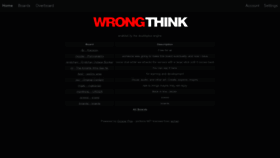 What Wrongthink.net website looked like in 2023 (This year)
