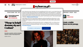 What Wyborcza.pl website looked like in 2023 (This year)