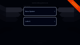 What Weefs-lottosysteme.de website looked like in 2023 (This year)