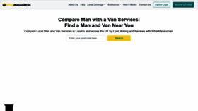 What Whatmanandvan.co.uk website looked like in 2023 (This year)