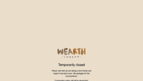What Wearthlondon.com website looked like in 2023 (2 years ago)