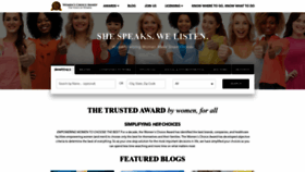 What Womenschoiceaward.com website looked like in 2023 (This year)