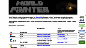 What Worldpainter.net website looked like in 2023 (This year)