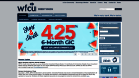 What Wfcu.ca website looked like in 2023 (This year)