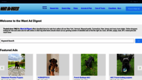 What Wantaddigest.com website looked like in 2023 (This year)
