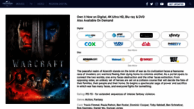 What Warcraftmovie.com website looked like in 2023 (This year)