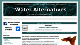 What Water-alternatives.org website looked like in 2023 (This year)