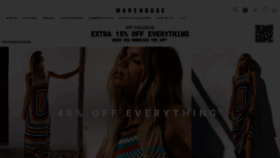 What Warehouse.co.uk website looked like in 2023 (3 years ago)