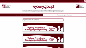 What Wybory.gov.pl website looked like in 2023 (This year)