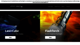 What Wickedlasers.com website looked like in 2023 (This year)