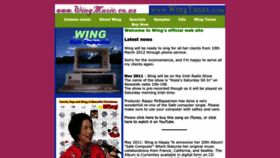 What Wingmusic.co.nz website looked like in 2023 (This year)