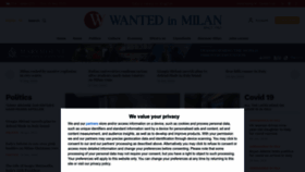 What Wantedinmilan.com website looked like in 2023 (This year)