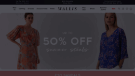 What Wallis.co.uk website looked like in 2023 (This year)