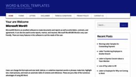 What Wordexceltemplates.com website looked like in 2023 (This year)