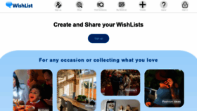 What Wishlist.com website looked like in 2023 (This year)