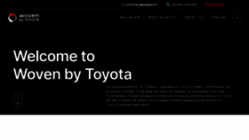 What Woven.toyota website looked like in 2023 (This year)