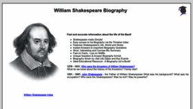 What William-shakespeare.org.uk website looked like in 2023 (This year)