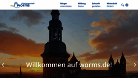 What Worms.de website looked like in 2023 (This year)