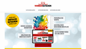 What Wunschgutschein.de website looked like in 2023 (This year)