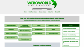 What Weboworld.com website looked like in 2023 (This year)