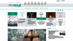 What Wiara.pl website looked like in 2023 (This year)