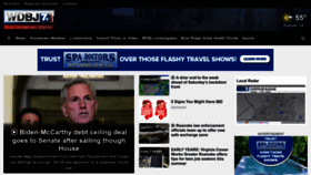 What Wdbj7.com website looked like in 2023 (This year)