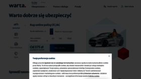 What Warta.pl website looked like in 2023 (This year)