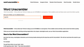 What Word-unscrambler.io website looked like in 2023 (This year)