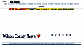 What Wilsoncountynews.com website looked like in 2023 (This year)