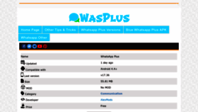 What Wasplus.com website looked like in 2023 (This year)