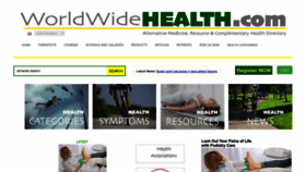What Worldwidehealth.com website looked like in 2023 (This year)