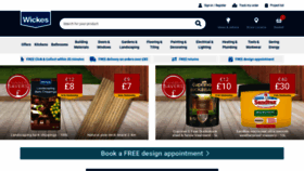 What Wickes.co.uk website looked like in 2023 (This year)
