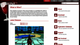 What Winehq.org website looked like in 2023 (This year)