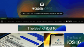 What Wonderhowto.com website looked like in 2023 (This year)
