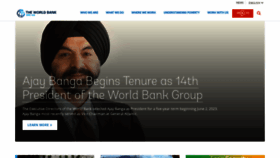 What Worldbank.org website looked like in 2023 (This year)