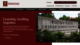 What Wpusd.org website looked like in 2023 (This year)