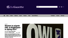 What Westerngazette.ca website looked like in 2023 (This year)