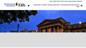 What Wits.ac.za website looked like in 2023 (This year)