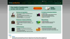 What Webanketa.com website looked like in 2023 (This year)