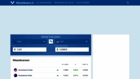 What Wisselkoers.nl website looked like in 2023 (2 years ago)