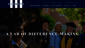 What Wingate.edu website looked like in 2023 (This year)