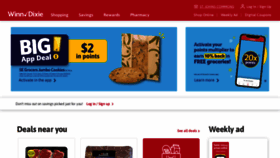 What Winn-dixie.com website looked like in 2023 (This year)