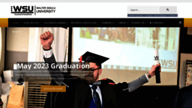 What Wsu.ac.za website looked like in 2023 (This year)