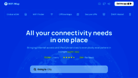 What Wifimap.io website looked like in 2023 (This year)
